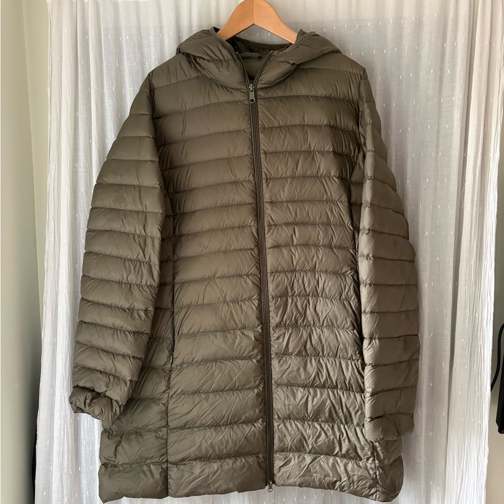 Olive Green Puffer Jacket